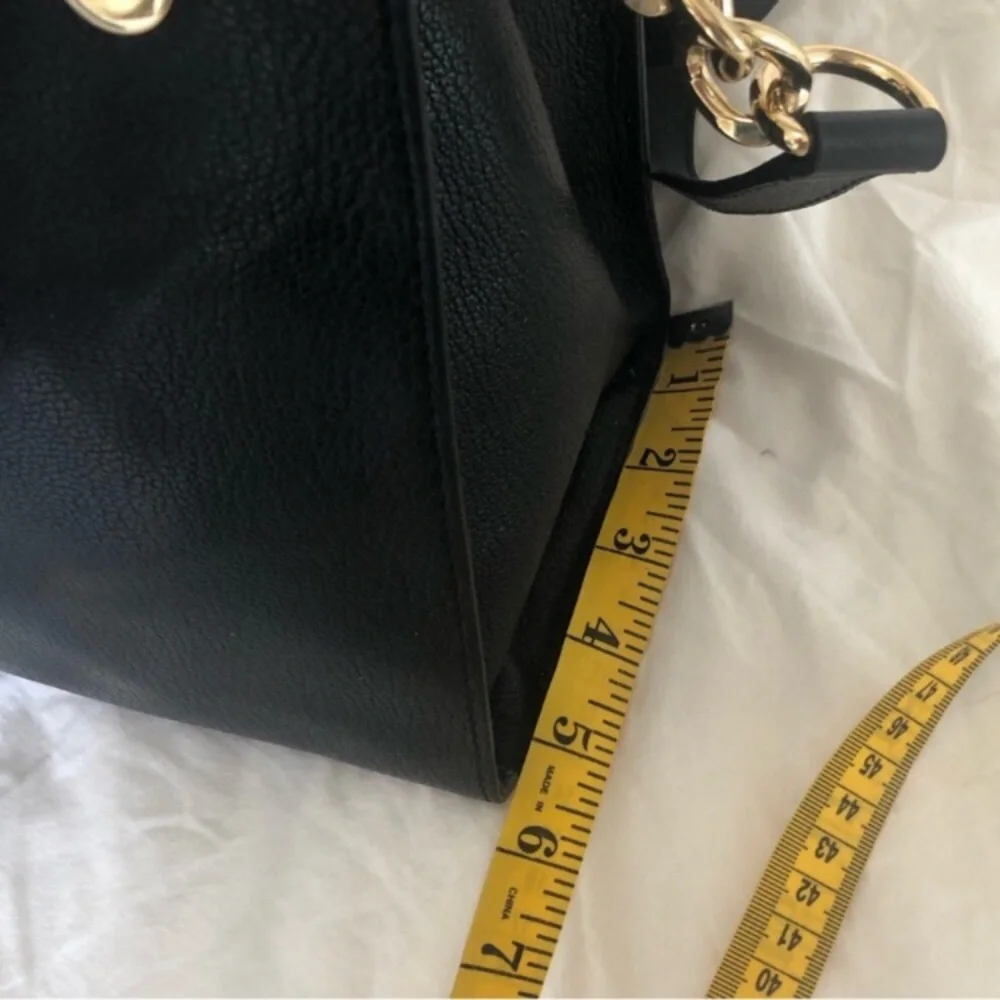 Michael Kors Black Top Handle & Shoulder Chain  Tote Bag